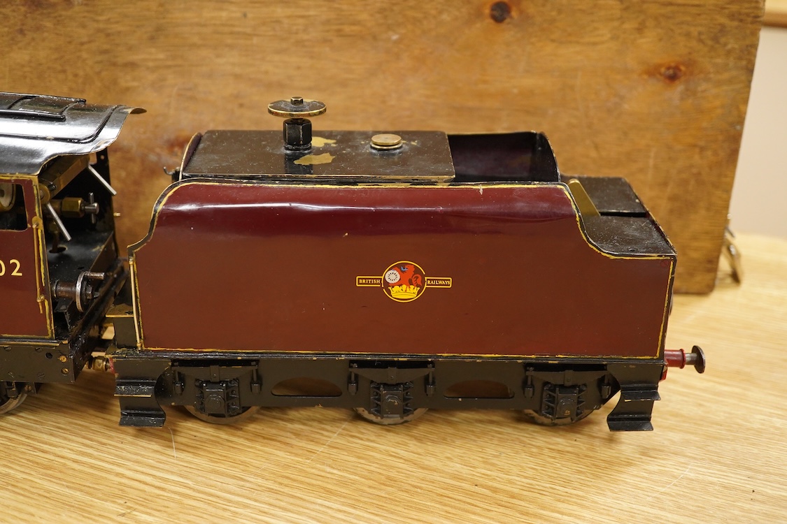 A Gauge One live steam BR Princess Royal class 4-6-0 tender locomotive, Princess Anne 46202, with spirit fired ‘Project’ type boiler with two working cylinders, the frames, wheels and Walshaerts valve gear originally bui